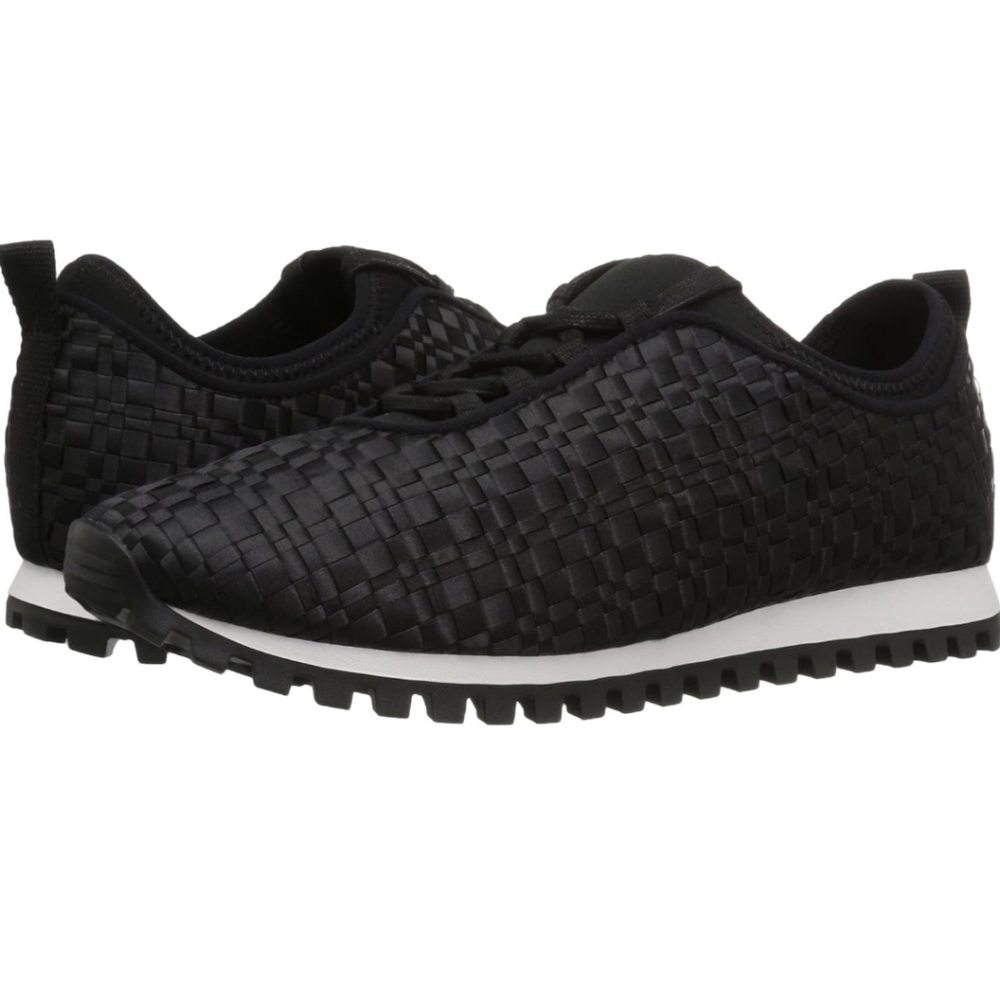 BCBG Sneakers, Black Weave Pattern, Great Condition, Size 7.5 (38)